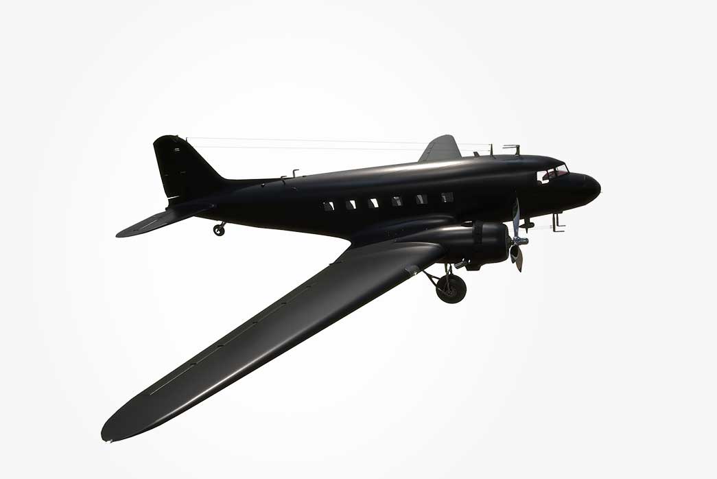 3d military aircraft, Douglas C-47 Skytrain Dakota 3D Military Aircraft, 3d airplane,